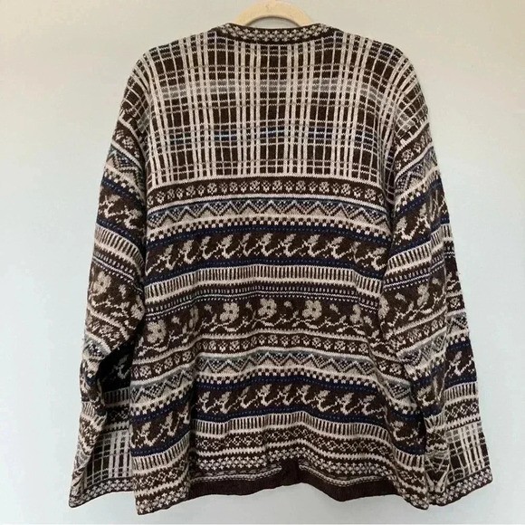Kobe  vintage 100% Shetland wool cardigan - Picture 2 of 5